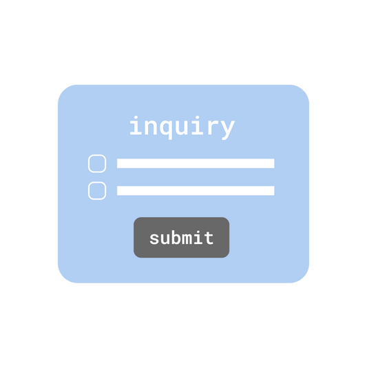 inquiry form with a submit button