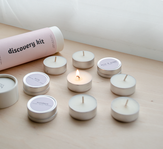 mala discovery kit with eight tea lights 